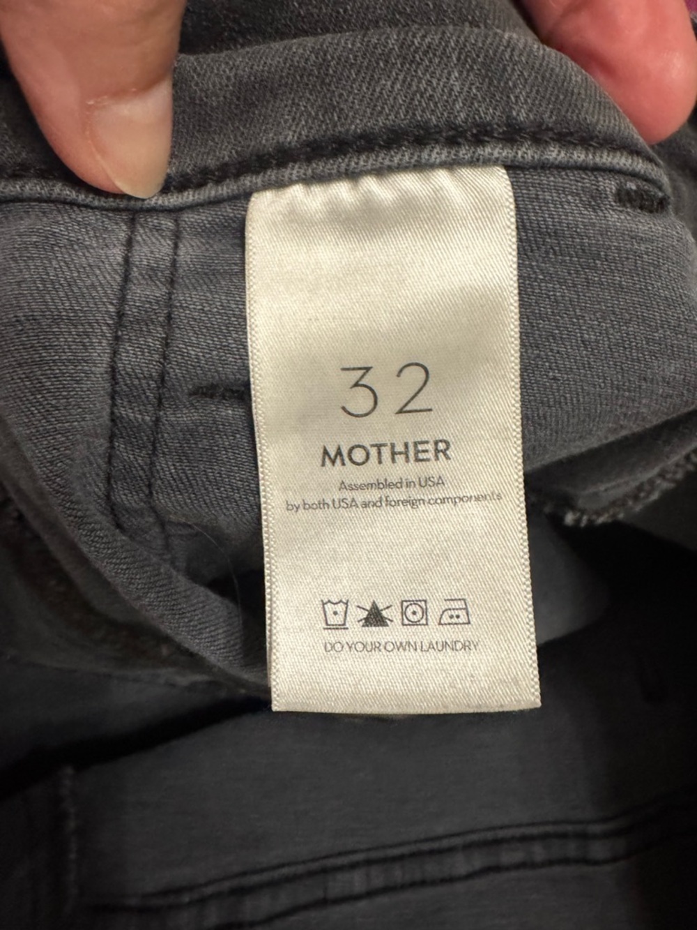 Mother The Wrapper Patch Springy High Rise Jogger Jeans Size 32 - Picture 9 of 11